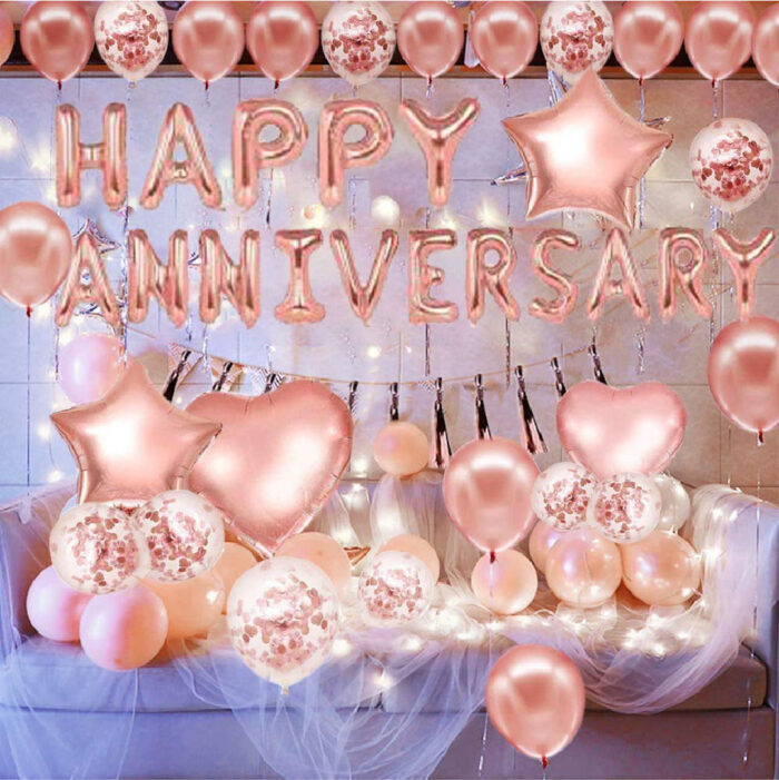 Happy Anniversary Rose Gold -(C)